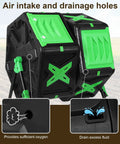 Dual Chamber 140L Tumbling Compost Bin For Easy Batch Composting, Fast Assemble Outdoor Compost Tumbler With ventilation system.