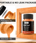 14 Top Shelf Matte Chalk Paint Bottles Built For Zero Sweat Furniture Renovations Paired With A Genuine Liquid Wax Compound To Shield Your Sweet Home Decor From Daily Wear And Tear, featuring portable 2 oz Burnt Sienna bottle with wide-mouth and leak-proof design.