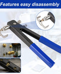 Rivet Nut Tool Kit With 430 Piece Metric Rivnuts Set M3 M4 M5 M6 M8 Rivnut Gun for decoration furniture and industrial projects