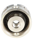 Front view of 4-Inch 4-Jaw Bevel Gear Chuck With Anti-Release Spindle Lock Reversible 1-Inch X 8-TPI Wood Turning Chuck for mini lathe