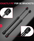 12 Inch Gas Shocks Struts Lift Supports For Leer Camper Shell And ARE Topper - Beefy 20-35 Lb Per Strut, 40 Lb Total Capacity, black finish