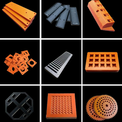 Built Tough Bakelite Panel Sheet From Phenolic Resin, Ultra Durable Electrical Insulation For Electronics And Mechanical Parts, 50x50x40mm Pack Of 2, High Heat, Impact Resistant, Insulation You Can Count On, assorted machined parts