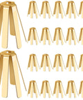 Boss Level Twenty Pack Brass Golf Shaft Adapter Shims for Three Thirty Five To Three Seventy Drivers Irons shown in a group.