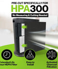 8 Pack Activated Carbon Pre Filters For Honeywell HPA300 Air Purifier Replacement Filters showing installation benefits