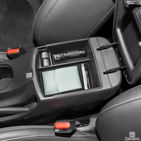 Center Console Organizer Tray For Hyundai Kona 2018 2019 2020 2021 2022 2023 Not For Kona EV Armrest Insert With ABS Dividers