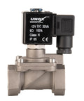 Three Quarters Inch NPT Solenoid Valve 12V DC Stainless Steel AISI316 Viton Seal Normally Closed For Diesel Use