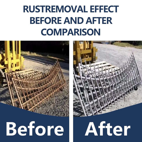 Garnet sandblasting media 100 grit; rust removal before and after on decorative iron fence panels