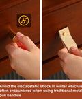 Comparison of traditional metal vs PVC leather drawer pull; 24 Pieces PVC Leather Drawer Pulls For Cabinets And Furniture