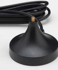 Real Game Changer High Gain Cellular Booster Antenna With 8Dbi Omnidirectional 4G Lte Crisp Signal Magnetic Mount close-up view of black antenna base with cable.
