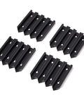 3 Inch T Track Set For Woodworking Jigs, 4 Packs, 16 Pieces, Universal Aluminum T Tracks With Predrilled Holes, Double Cut Jig Profile
