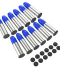 22LR Snap Caps Training Rounds Pack For Safe Loading And Firing Practice Realistic Dummy Cartridges With Blue And Silver Finish 12 Pack
