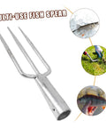 All In One Prong Head Fishing Fork And Garden Tool For Spearfishing Weeding And Digging Heavy Duty Workhorse Yet Lightweight Cultivator
