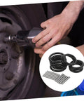 Sealing Gasket Dowel Pin Kit for Automotive Repair and Maintenance DIY Ready 10 Piece Set for Secure Fastening and Easy Maintenance Versatile Rubber Seals for Automotive Plumbing and Home Projects, black rubber seals and metal dowel pins
