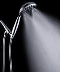 Handheld Shower Head With High Pressure And 6 Spray Settings Detachable Design 4.9 Inch Face For Full Coverage in action