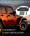 Jeep Wrangler Sun Visor Repair Kit 6 Pack Rubber Black Tube For Driver And Passenger Side 2007-2017 JK JKU Easy DIY Install