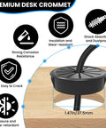 Petal Shaped Cable Grommets For One And One Half Inch Wire Holes Pack Of Five Nylon 94V2 Flame Rated for desk cable organization
