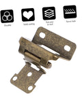 Antique Green Self Closing Cabinet Door Hinges Set With Soft Close Action No Slam For Face Frame Cabinets Spring Loaded
