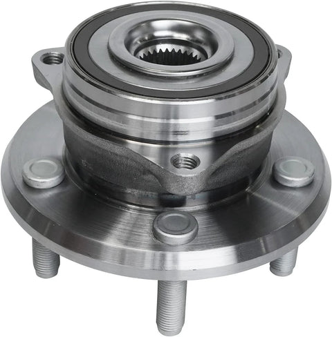 Close-up of wheel bearing hub from AWD Front CV Axles and Wheel Bearing Hubs Kit For Jeep Grand Cherokee 2011-2021 And Dodge Durango 2011-2022