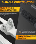 Shop Grade Adjustable Ball Joint Separator Heavy Duty Steel Automotive Tool Beats Rust Tight Joints view showing steel construction and black oxide coated pin.