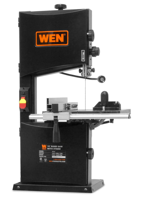 Beast Of A 10 Inch Band Saw With Stand, 3.5 Amp Motor, Two Speed 1520 And 2620 FPM, Cuts Up To 6 Inches Deep And 9.75 Inches Wide