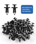Replacement clips for GM #21030249, Ford #N807389S in a large pile, part of 120 Go-To M4.2 Universal Fender Liner Kit with Hex Head Screws.