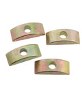 14 Pack M6 Half Moon Nut Washers Heavy Duty Alloy Spacers for Wooden Furniture Connectors, Zinc coated design.