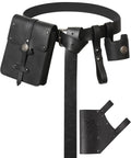 Five Piece Medieval Belt Costume Accessories Kit For Ren Faire Cosplay, Includes Belt Pouch, Mug Strap, Sword Frog, And Viking Themed Gear For Authentic Old World Style Black C, leather