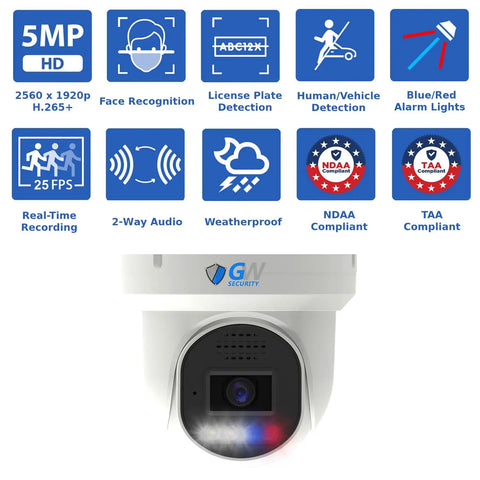 32 Channel 12MP NVR Security Camera System With 24 Weatherproof 5MP PoE Dome Cameras Delivering Bold Color Night Vision Smart Face Tracking And No Sweat Setup features face recognition and weatherproof design.
