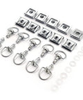 0.57 Inch Quick Release Fairing Fasteners Kit Silver Bolts Studs With Clips For Motorcycle Fairings Quarter Turn Easy Removal