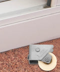Heavy Duty Sliding Door Pulley Wheel With Adjustable Track Roller For Slick Silent Glide Operation Smooth Stainless Steel Hardware Replacement on carpet.