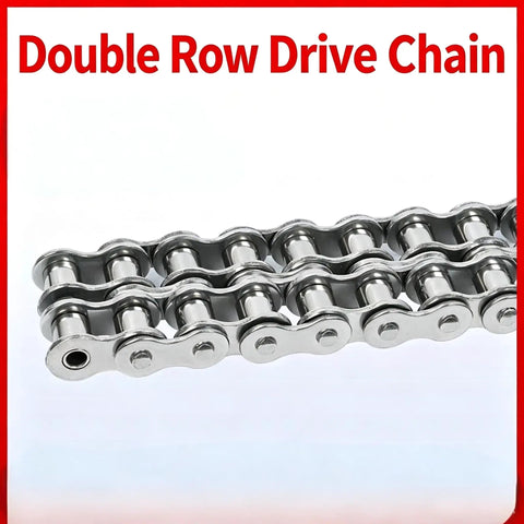 Premium 08B Stainless Roller Chain With Single Strand Design, Ideal For Industrial Conveyor Systems And Heavy Machinery Drive Applications Featuring Precision 12.7Mm Pitch. Double row drive chain, stainless steel, ideal for heavy machinery.