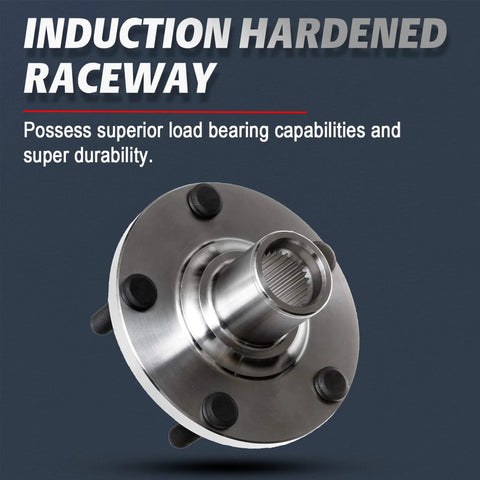 Front Wheel Bearing And Hub Assembly Pair For 2000 To 2008 Nissan Maxima, 2002 To 2006 Nissan Altima