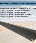 Tailgate Molding Cover Cap for Toyota Tacoma 2005 2015 Replacement 65717 04020 TO1904100 black plastic top protector