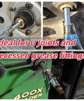 OKYOUK Grease Gun Coupler, 0.53 inch, blue quick-release, fits 1/8 in NPT grease guns for U-joints
