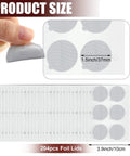 204 Pack Espresso Capsule Foil Seals Aluminum Lids And Stickers For Reusing 37 mm Pods, Compatible With Most Espresso Machines