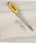 Rugged As Nails Scaffolding Locking Pins Made From Heavy Duty Steel Q235 Set Of Twenty Detachable Coupling Fasteners with screwdriver on wood.