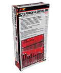 Packaging of 28 Piece Punch And Chisel Set With Roll Up Pouch In Chrome Vanadium And High Carbon Steel For Durable Metalworking
