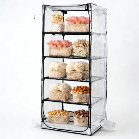grow tent for mushrooms Indoor Mushroom Grow Tent Kit With Sturdy Racks ✓