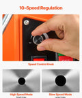 Adjusting speed control knob on Powerful 1550W Magnetic Drill Press With 0-550 RPM Variable Speed, Heavy Duty Metal Hole Cutter