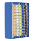 Carbide Micro Drill Bits Set For PCB And SMT Work Tiny Drill Bits Kit For Circuit Boards in a blue storage box