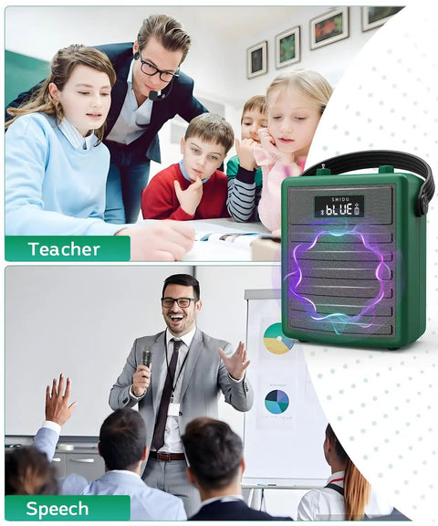 40W Wireless Voice Amplifier For Teachers And Large Audiences Bluetooth Speaker PA System in classroom and speech use