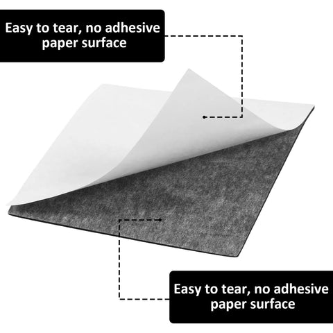 Image of Twenty Two Piece Adhesive Foam Squares With Heavy Duty Hold showing easy-to-tear paper surface for soundproof cushioning.