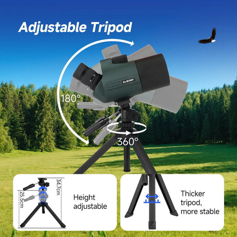 Mak Maksutov Spotting Scope Kit With Finderscope And Wifi Camera For Digiscoping Moon And Planets on adjustable tripod in field