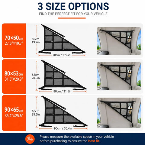 Ford Kuga Ceiling Cargo Net Fits CX482 Titanium And ST Line See Through Mesh Organizer in 3 Sizes for Ceiling Storage