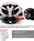 Adjustable Bike Helmet For Men And Women Lightweight Road And Mountain Cycling with Detachable Visor and Pink Flower Accent