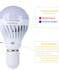 Go To Rechargeable LED Light Bulbs With Remote Control Cordless Warm White Emergency Lamp showing charging indicator