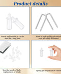 No Sweat Plantation Shutter Repair Kit With Hella Sturdy Spring Loaded Pins And Top Shelf Louver Staples showing clips and pins for easy installation.