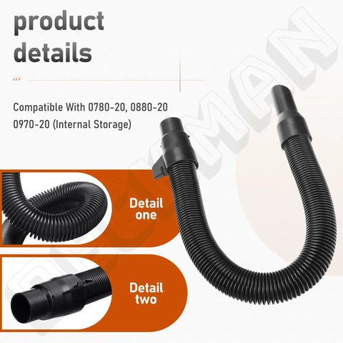 Beef Up Your 18V Packout Wet Dry Vacuum With This Hose Replacement For 2.5 Gallon Setup Fits 0880-20 0970-20 0780-20 Internal Storage