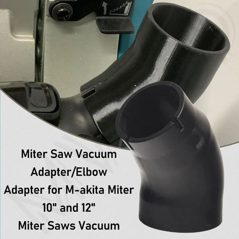 Miter Saw Vacuum Adapter 1 7/8 Inch For Dust Collection On Chop Saws And Shop Vac Attachments Elbow Connector