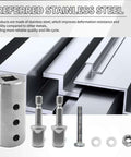 Heavy Duty Trailer Jack Drill Adapter Half Inch Hex Socket For One Inch Drive Shaft Stainless Steel Cordless Drill Attachment